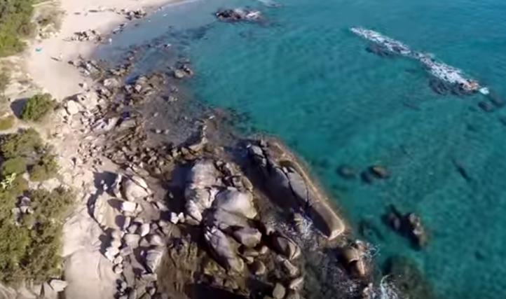 Il Mare E La Spiaggia Di Orri Visti Dall Alto Una Meraviglia Tortoli Video Shardana